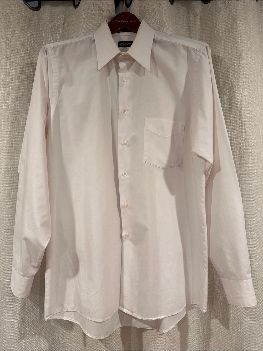 Arrow Men's Long-Sleeve Dress Shirt - White
